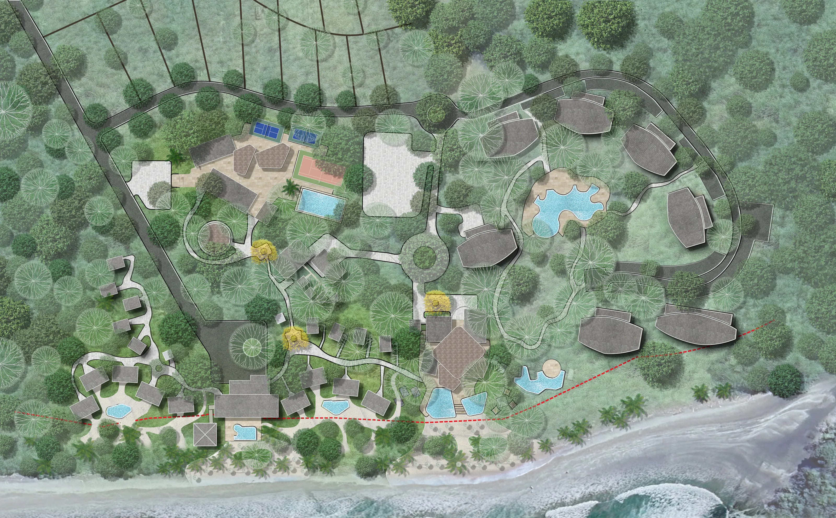 Villa Marina masterplan: Playa Venao, Panama